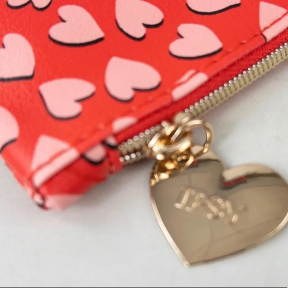Ipsy Red Heart Glam Cosmetic Bag